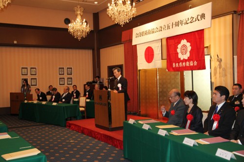 前田　武　奈良県防衛協会会長